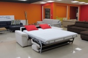 Rozkládací pohovka na každodenní spaní STEEL XXL | s matrací 160x200cm | rozložená 002 - Sofabed