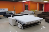 Rozkládací pohovka na každodenní spaní STEEL XXL | s matrací 160x200cm | rozložená 003 - Sofabed
