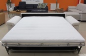 Rozkládací pohovka na každodenní spaní STEEL XXL | zdravotní matrace 160x200cm | rozložená 012 - Sofabed