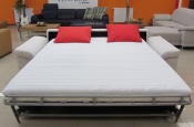 Rozkládací pohovka na každodenní spaní STEEL XXL | zdravotní matrace 160x200cm | rozložená 013 - Sofabed
