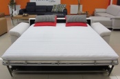 Rozkládací pohovka na každodenní spaní STEEL XXL | zdravotní matrace 160x200cm | rozložená 014 - Sofabed