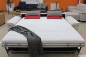 Rozkládací pohovka na každodenní spaní STEEL XXL | zdravotní matrace 160x200cm | rozložená 015 - Sofabed