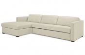 Rozkládací sedací souprava na každodenní spaní Steel béžová 002 - Sofabed