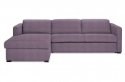 Rozkládací sedací souprava na každodenní spaní Steel lila 001 - Sofabed