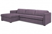 Rozkládací sedací souprava na každodenní spaní Steel lila 002 - Sofabed