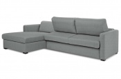 Rozkládací sedací souprava na každodenní spaní Steel šedá 003 - rozklad - Sofabed