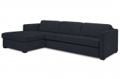 Rozkládací sedací souprava na každodenní spaní Steel černá 002 - Sofabed