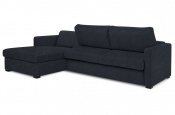 Rozkládací sedací souprava na každodenní spaní Steel černá 003 - rozklad - Sofabed