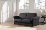 Rozkládací sedací souprava pro každodenní spaní | Polaris | sofabed | složená black 005