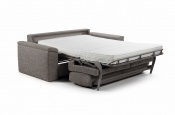Rozkládací sedací souprava pro každodenní spaní | Wings | područky s úložným prostorem | sofabed | rozložená beige 005